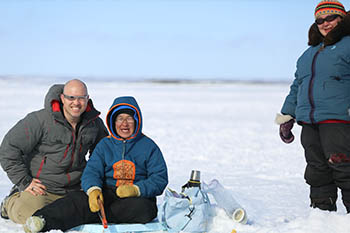 Photo of UW Inuktitut Language Student in the Arctic