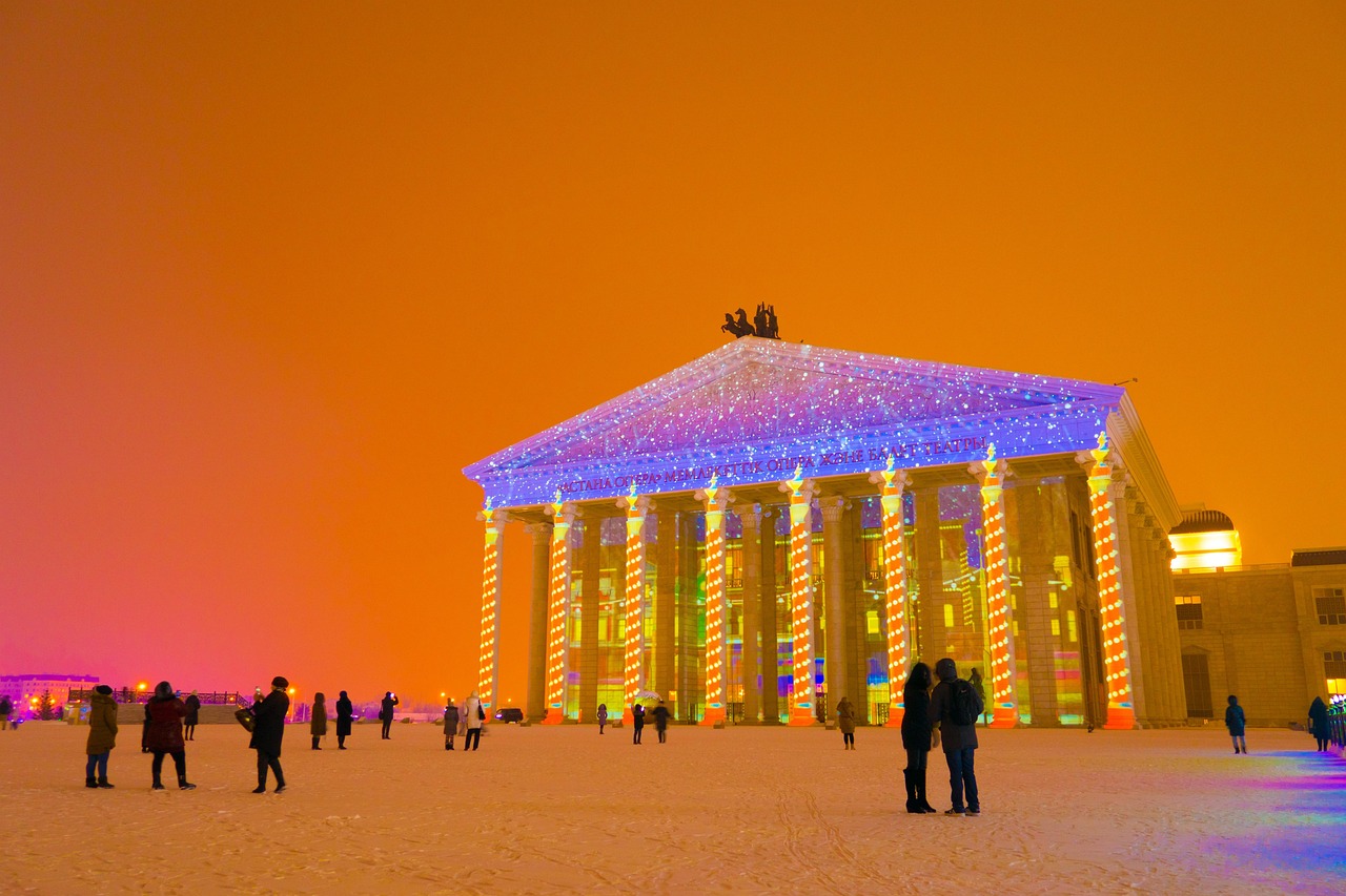 Opera and ballet theatre image. Astana, Kazakhstan, 