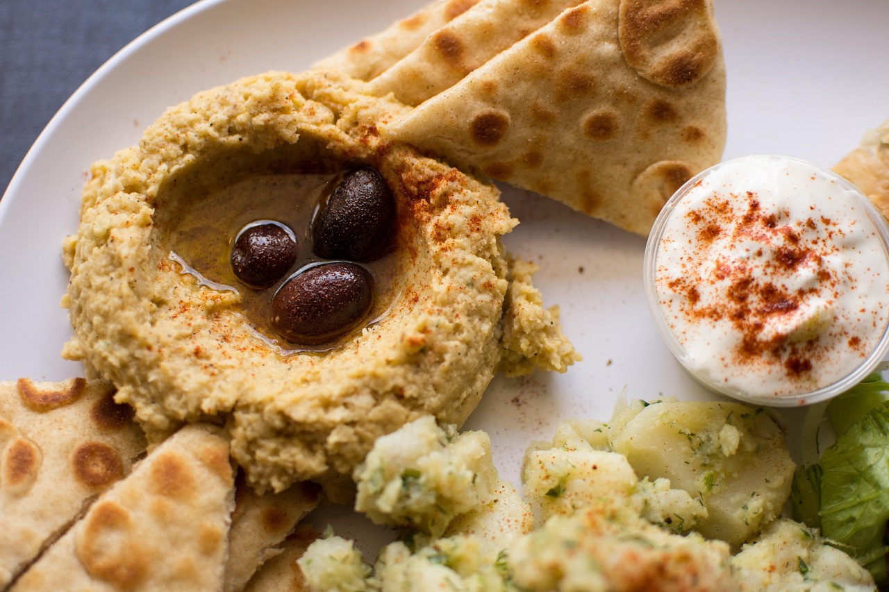 Authentic Greek food, Hummus, 