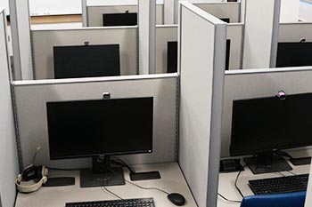 Photo of Computers in Denny Hall Language Testing Lab
