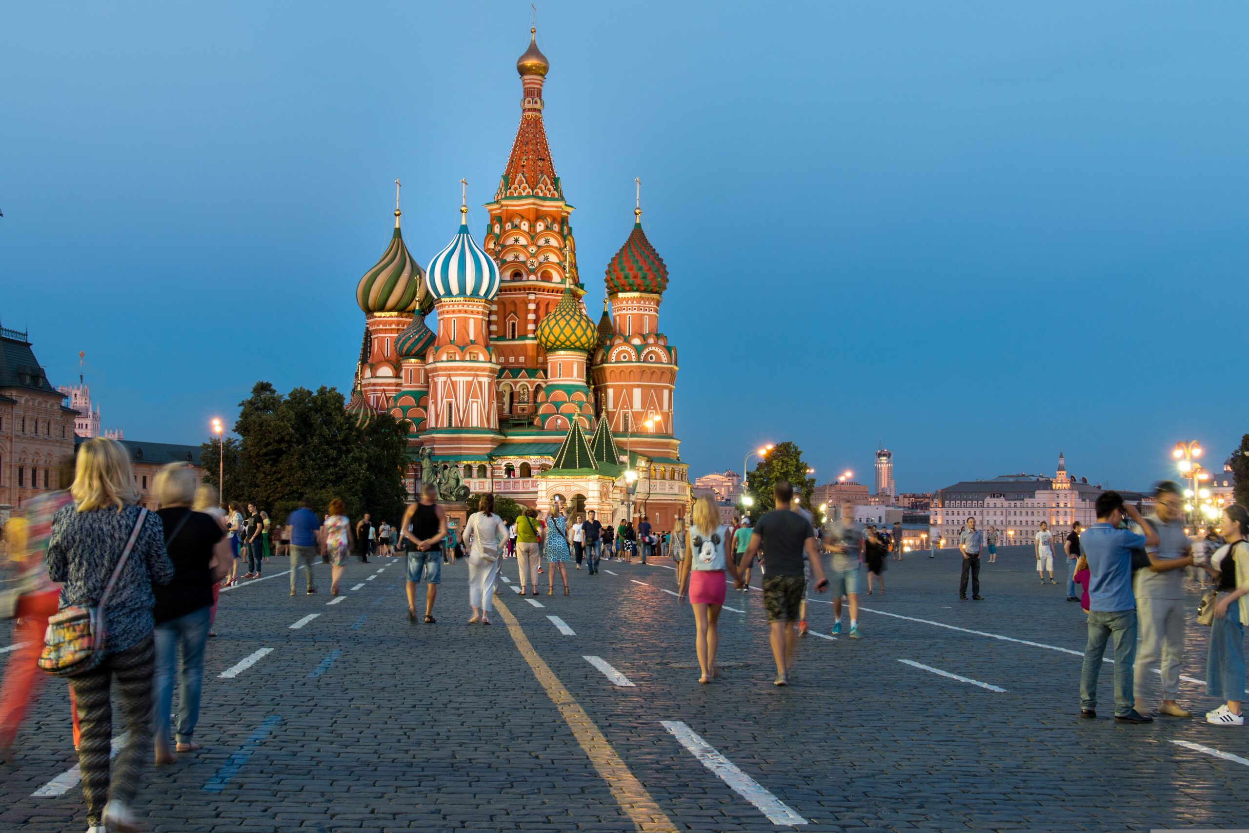 St Basil's Cathedral located in Moscow, 