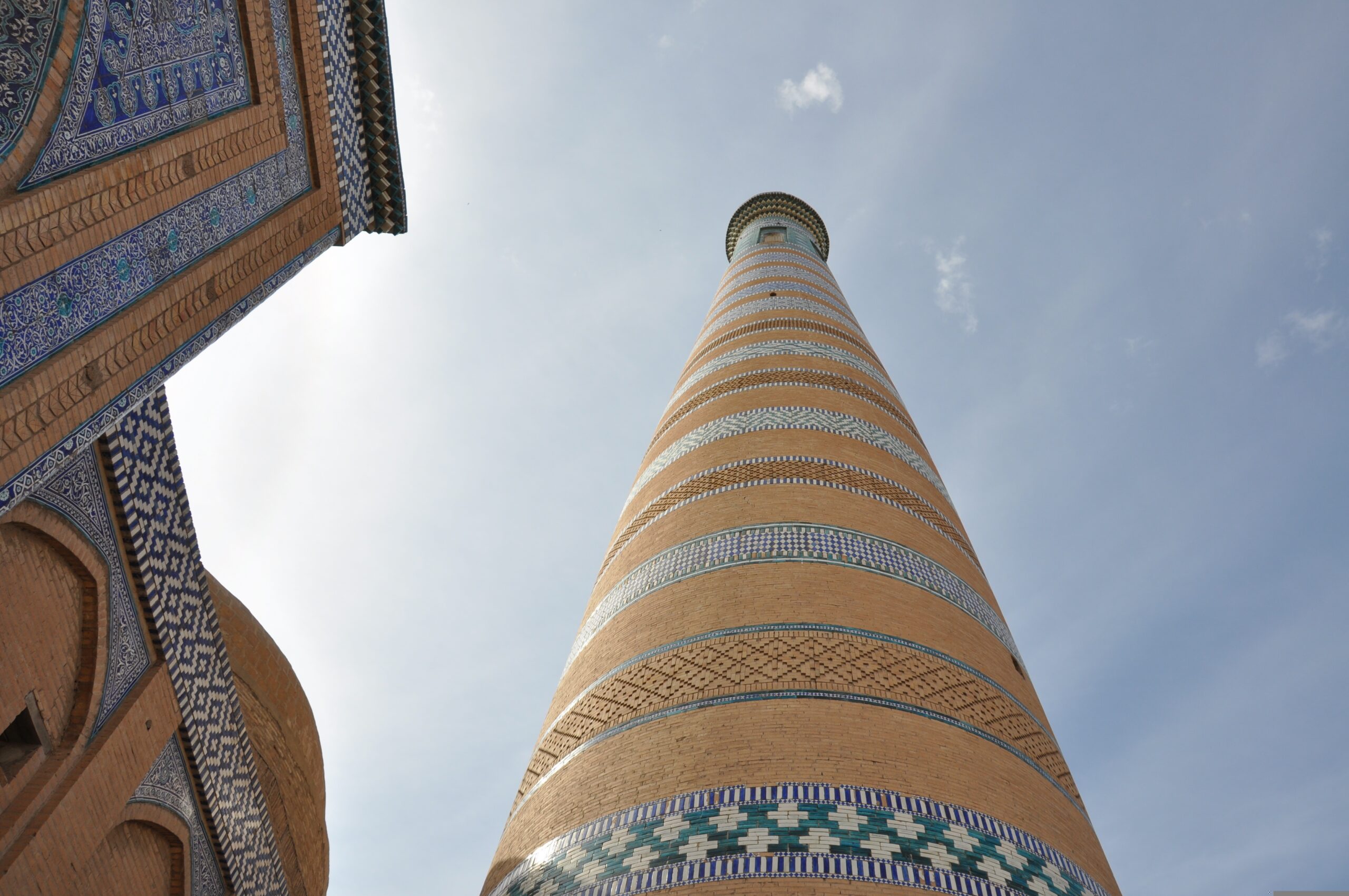 Uzbekistan, Khiva, Minaret, 